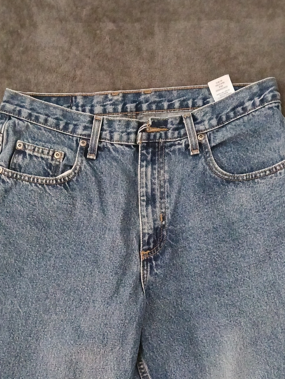Mens Relaxed Fit Blue Denim Jeans